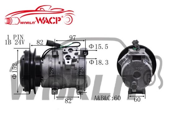 10S15C 1B شاحنة AC ضاغط للكوماتسو كاتربيلر هيتاتشي 2473000510 4472204052 WXTK002