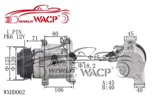 مكيف الهواء AC ضاغط 388005FAT112M6 لهيوندا سيفيك WXHD062