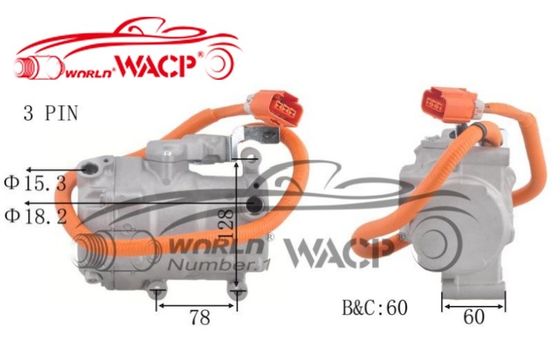 ضاغط مكيف هواء كهربائي OEM 8837047010 700510539 ES18C لتويوتا بريوس W1 W2 1.5 WXHB002